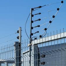 Electric fence with perimeter security sensors