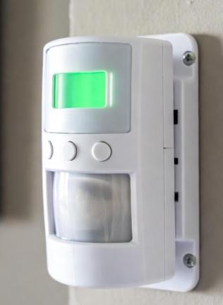 Intruder alarm system control panel siren sensors