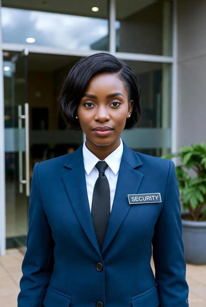 Security guard monitoring CCTV screens at a control room