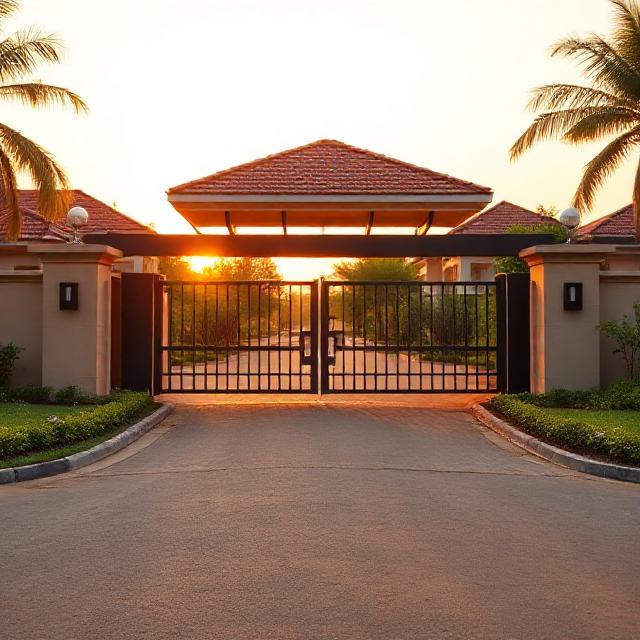Estate Security Services - gated estate entrance Kenya